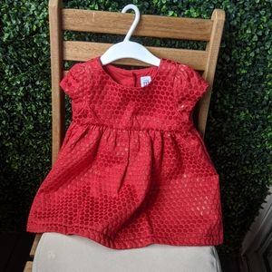 Baby gap red dress